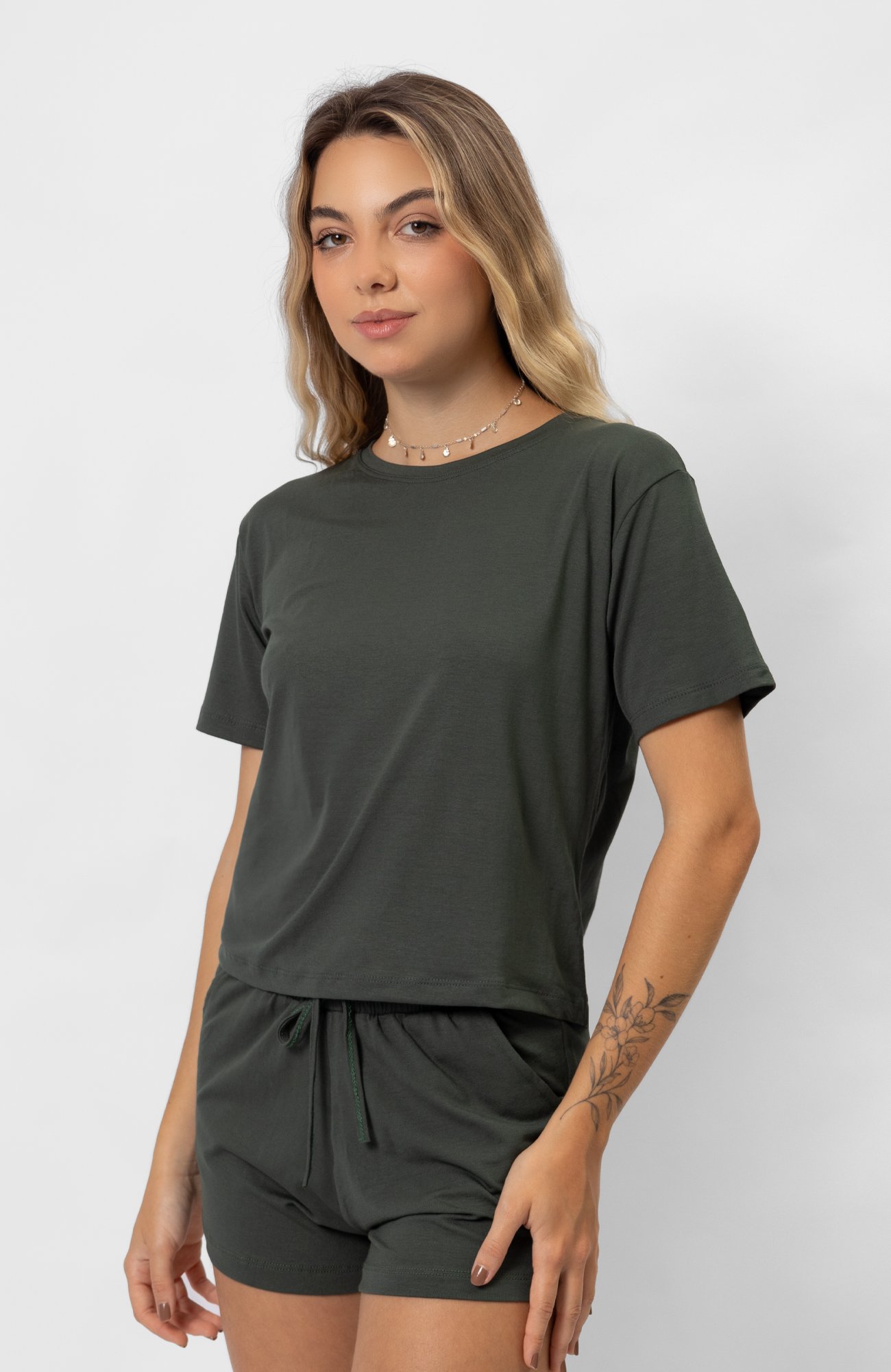 Conjunto Baby Look - Preto