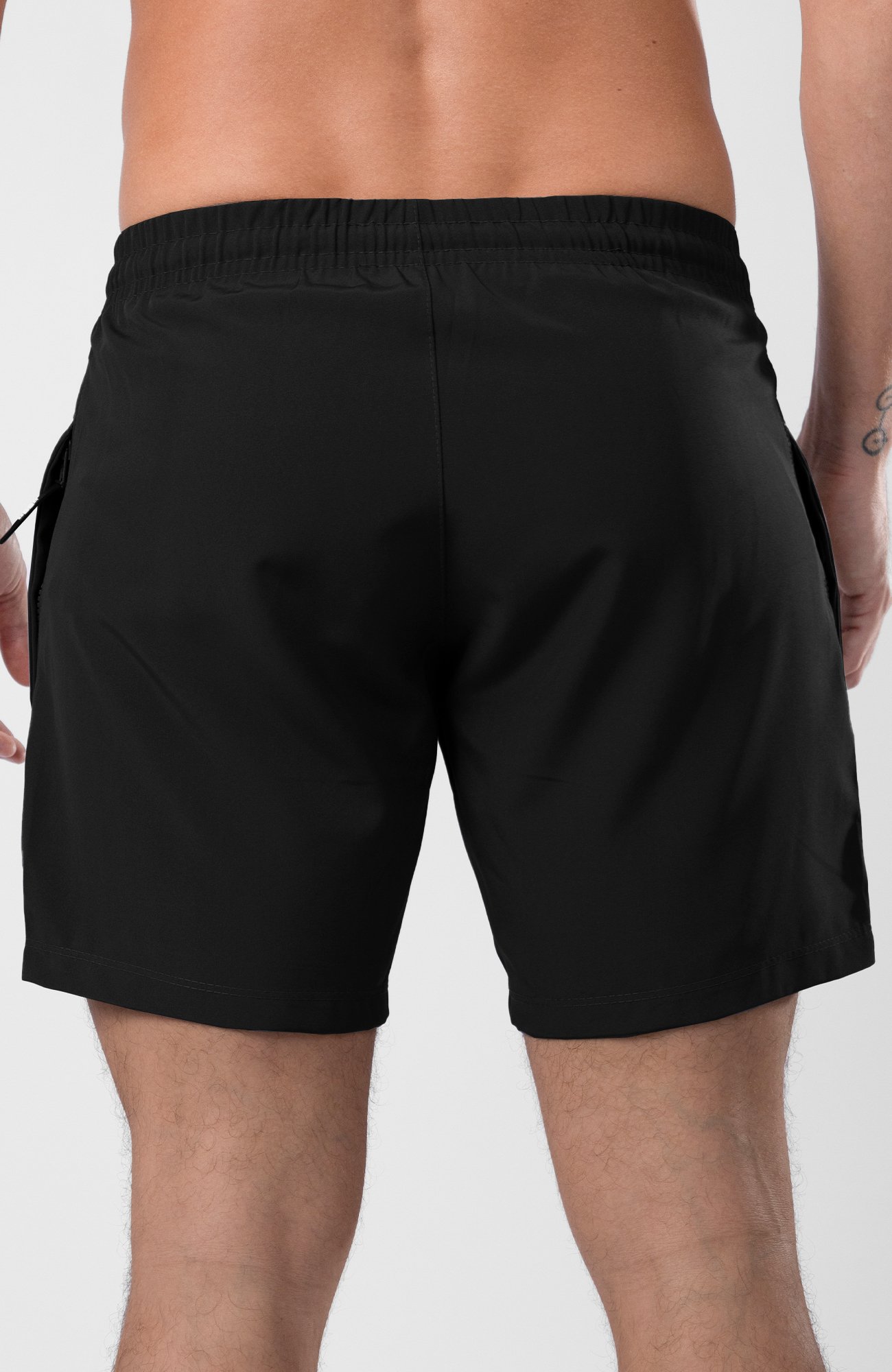 Bermuda Masculina Com Zíper Logo - Preto