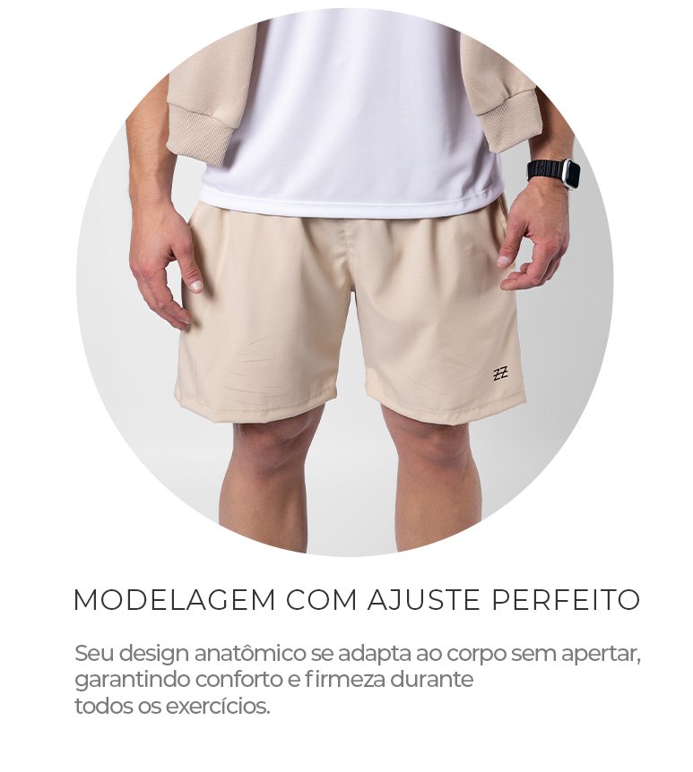 Bermuda Masculina Academia Elastic Logo