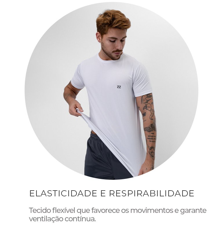 Camiseta Masculina Poliamida Dry Logo