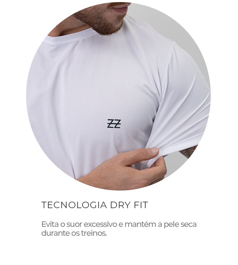 Camiseta Masculina Poliamida Dry Logo